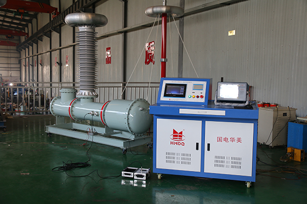 Frequency conversion series resonance test device
